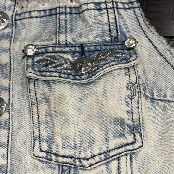 Miss me vest denim and lace - Picture 3 of 3